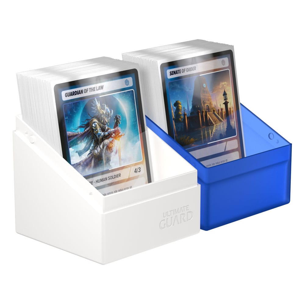 Ultimate Guard Boulder Deck Case 100+ SYNERGY Bleu/Blanc