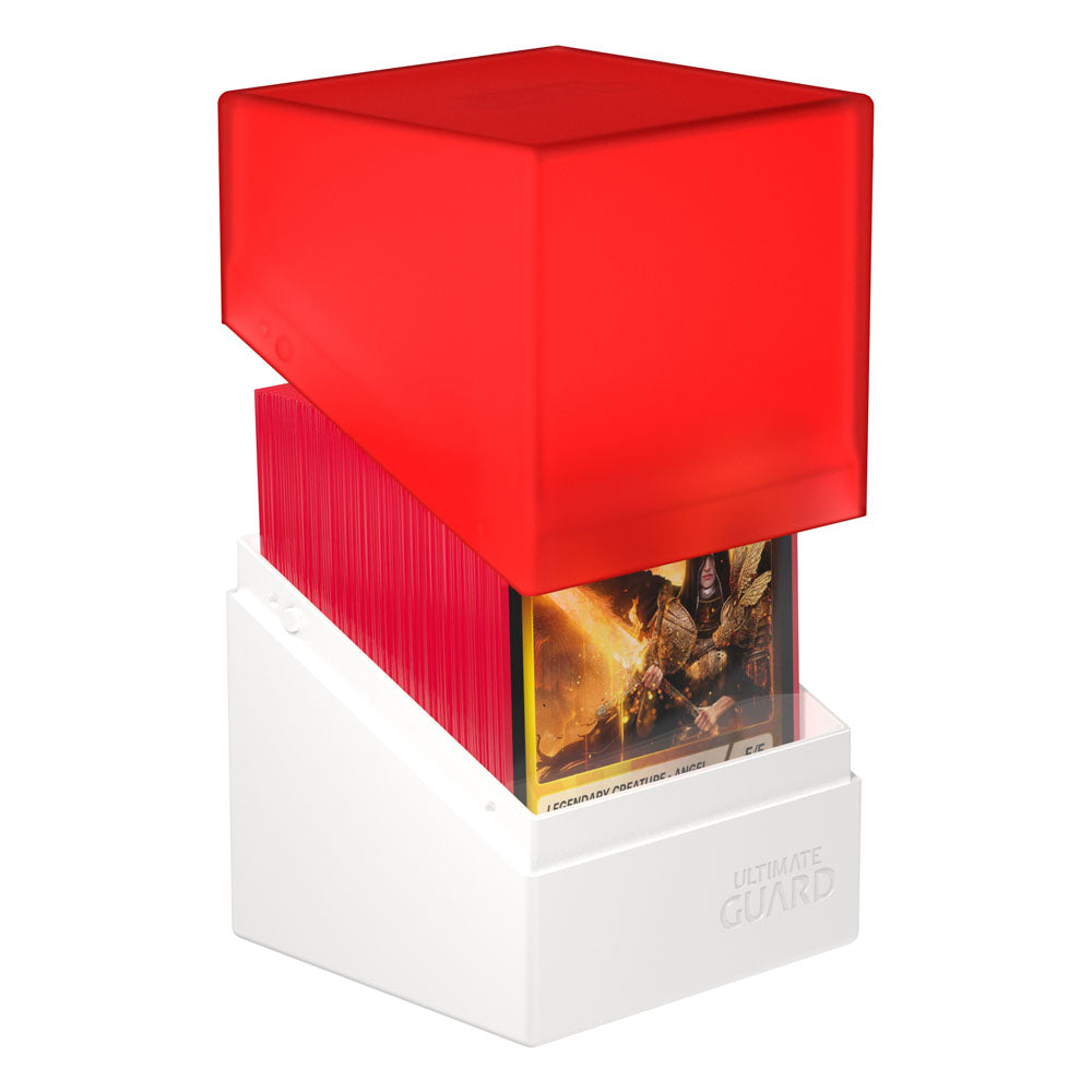 Ultimate Guard Boulder Deck Case 100+ SYNERGY Rouge/Blanc