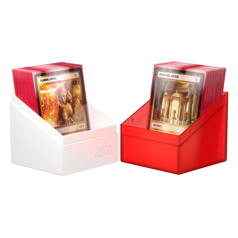 Ultimate Guard Boulder Deck Case 100+ SYNERGY Rouge/Blanc