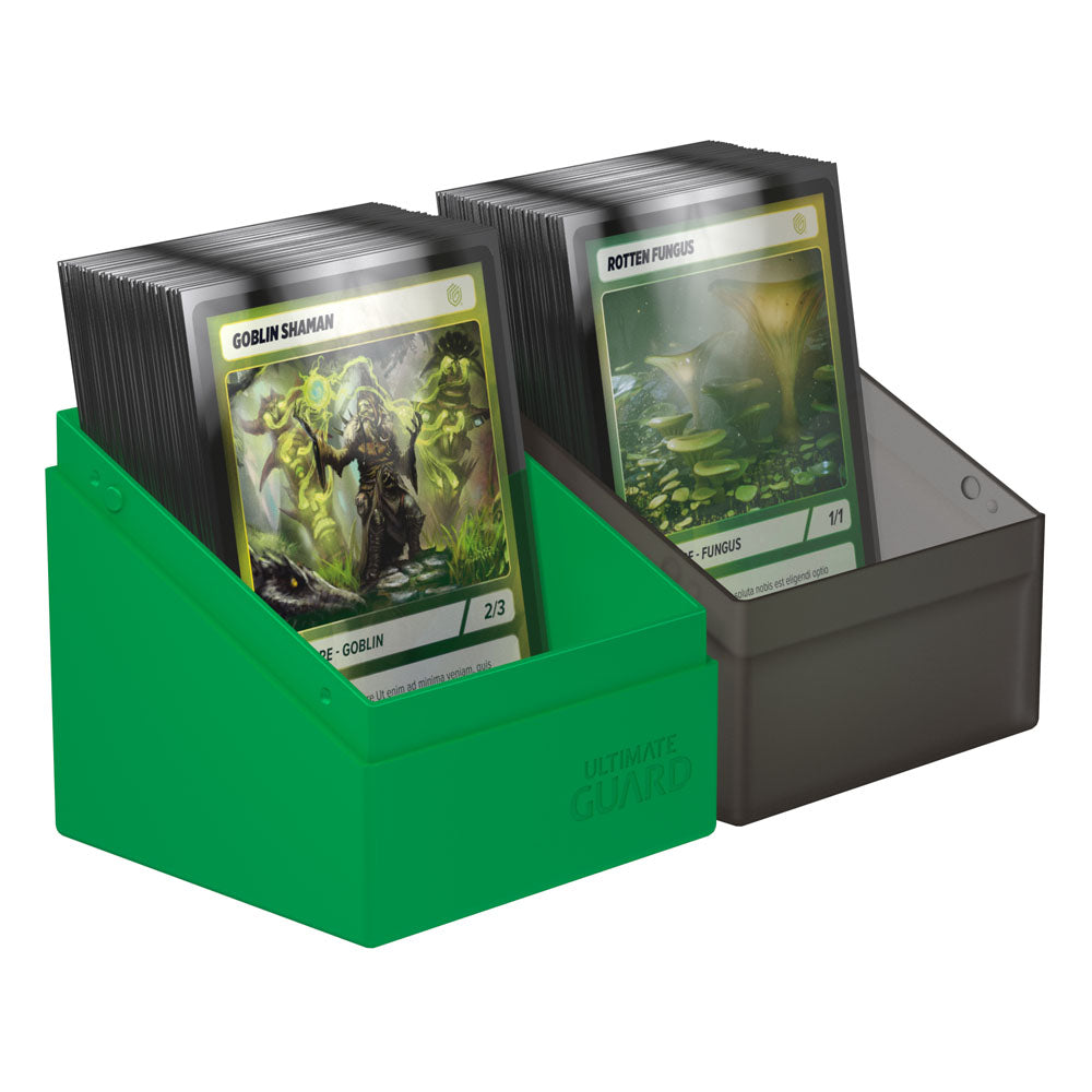 Ultimate Guard Boulder Deck Case 100+ SYNERGY Noir/Vert