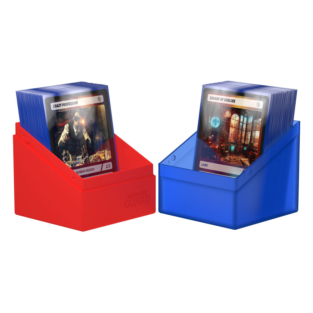 Ultimate Guard Boulder Deck Case 100+ SYNERGY Bleu/Rouge