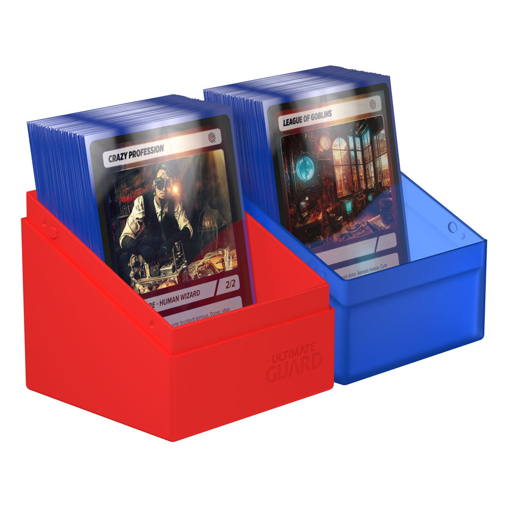 Ultimate Guard Boulder Deck Case 100+ SYNERGY Bleu/Rouge