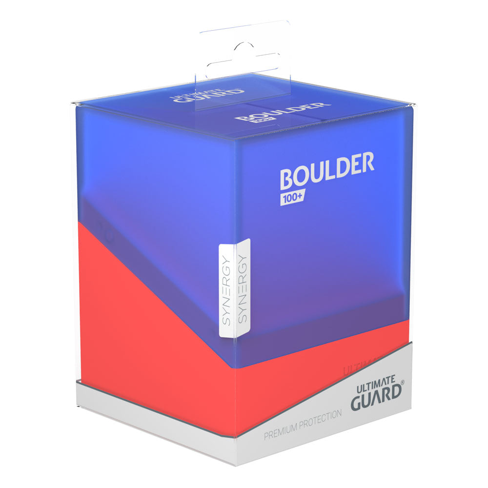 Ultimate Guard Boulder Deck Case 100+ SYNERGY Bleu/Rouge