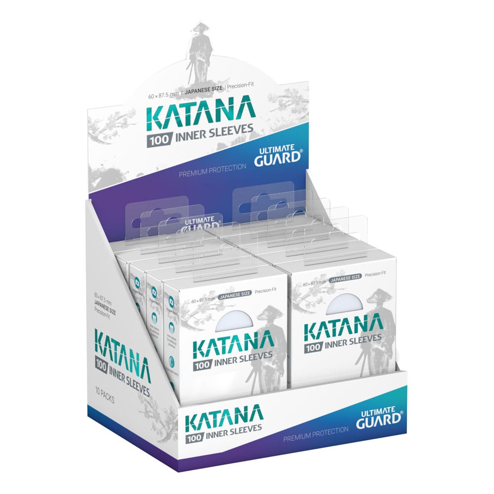 Ultimate Guard 100 pochettes Katana Inner Sleeves Japanese Size Transparent