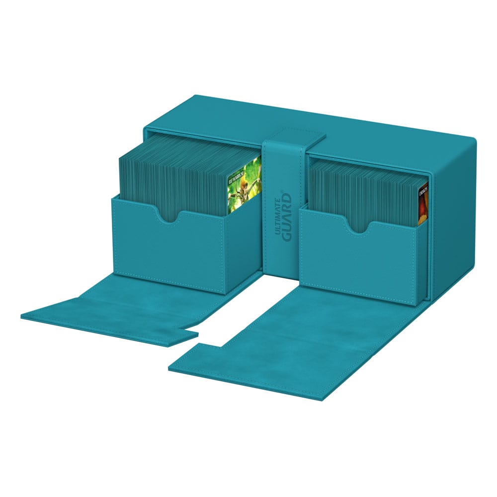 Ultimate Guard Twin Flip`n`Tray 266+ Xenoskin Bleu Pétrole