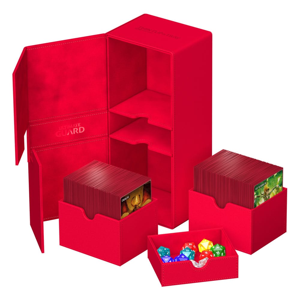 Ultimate Guard Twin Flip`n`Tray 266+ Xenoskin Rouge