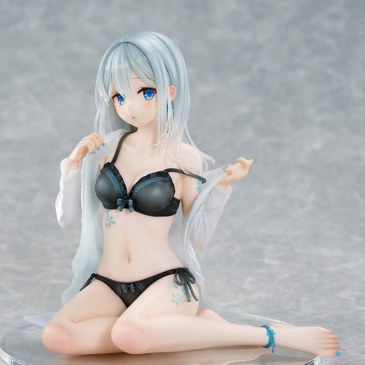 Original Character statuette PVC 1/7 Silver-Haired Girl Sky Blue Morning Special Outfit Ver. by Fuumi Illustration 16 cm
