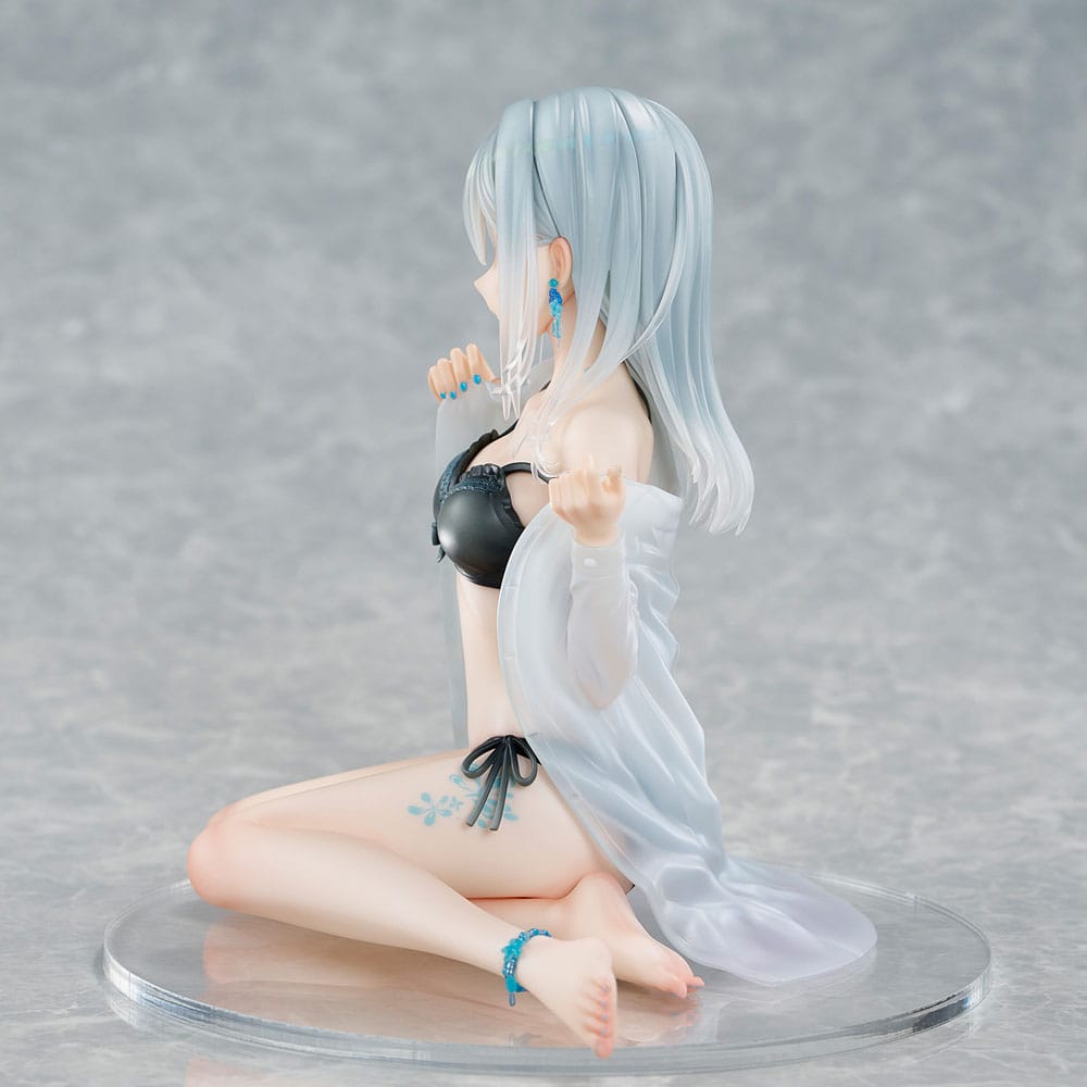 Original Character statuette PVC 1/7 Silver-Haired Girl Sky Blue Morning Special Outfit Ver. by Fuumi Illustration 16 cm