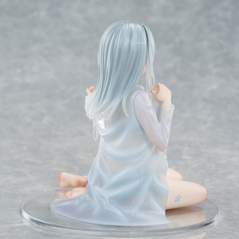 Original Character statuette PVC 1/7 Silver-Haired Girl Sky Blue Morning Special Outfit Ver. by Fuumi Illustration 16 cm