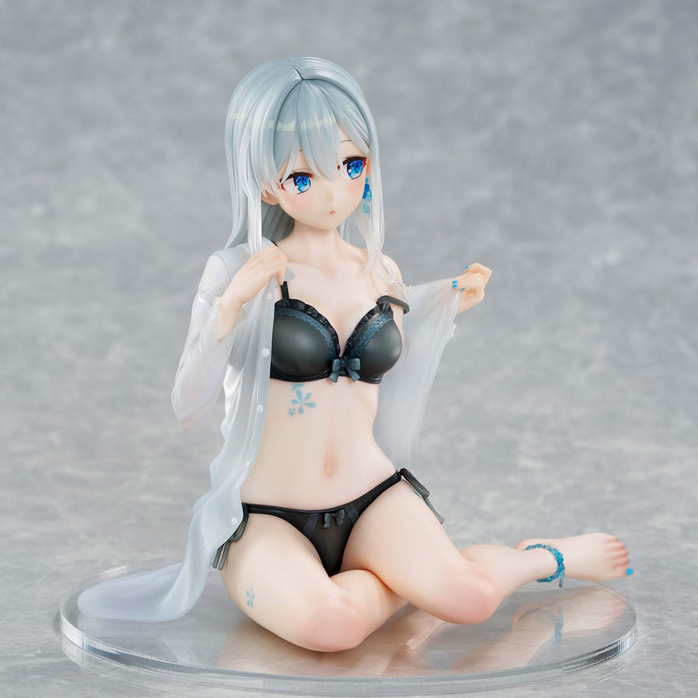 Original Character statuette PVC 1/7 Silver-Haired Girl Sky Blue Morning Special Outfit Ver. by Fuumi Illustration 16 cm