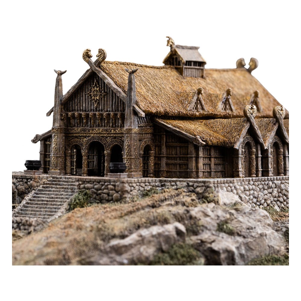 Le Seigneur des Anneaux statuette The Golden Hall of Edoras 9 cm