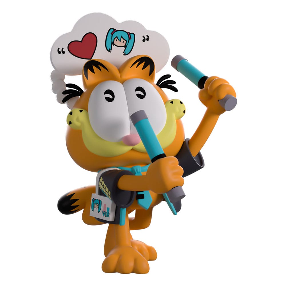 Hatsune Miku x Garfield Vinyl figurine Miku Concert Garfield 13 cm
