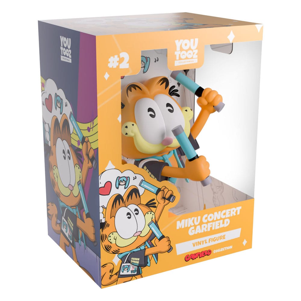 Hatsune Miku x Garfield Vinyl figurine Miku Concert Garfield 13 cm