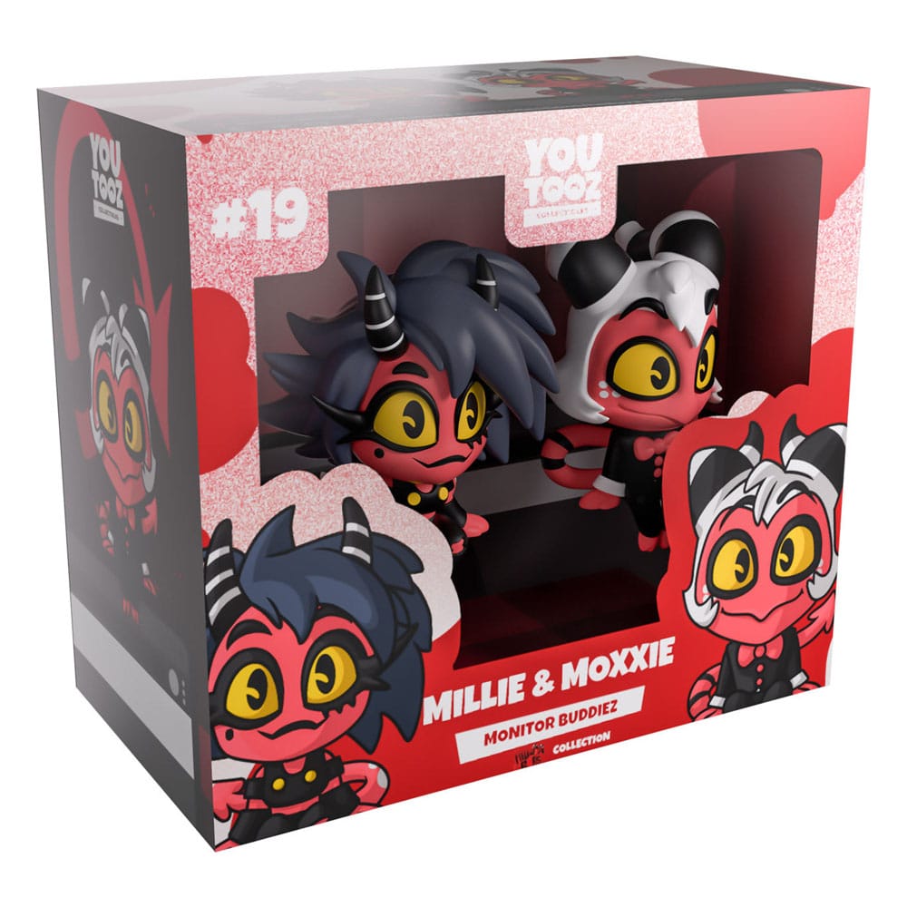 Helluva Boss Vinyl figurines Millie & Moxxie Monitor Buddiez