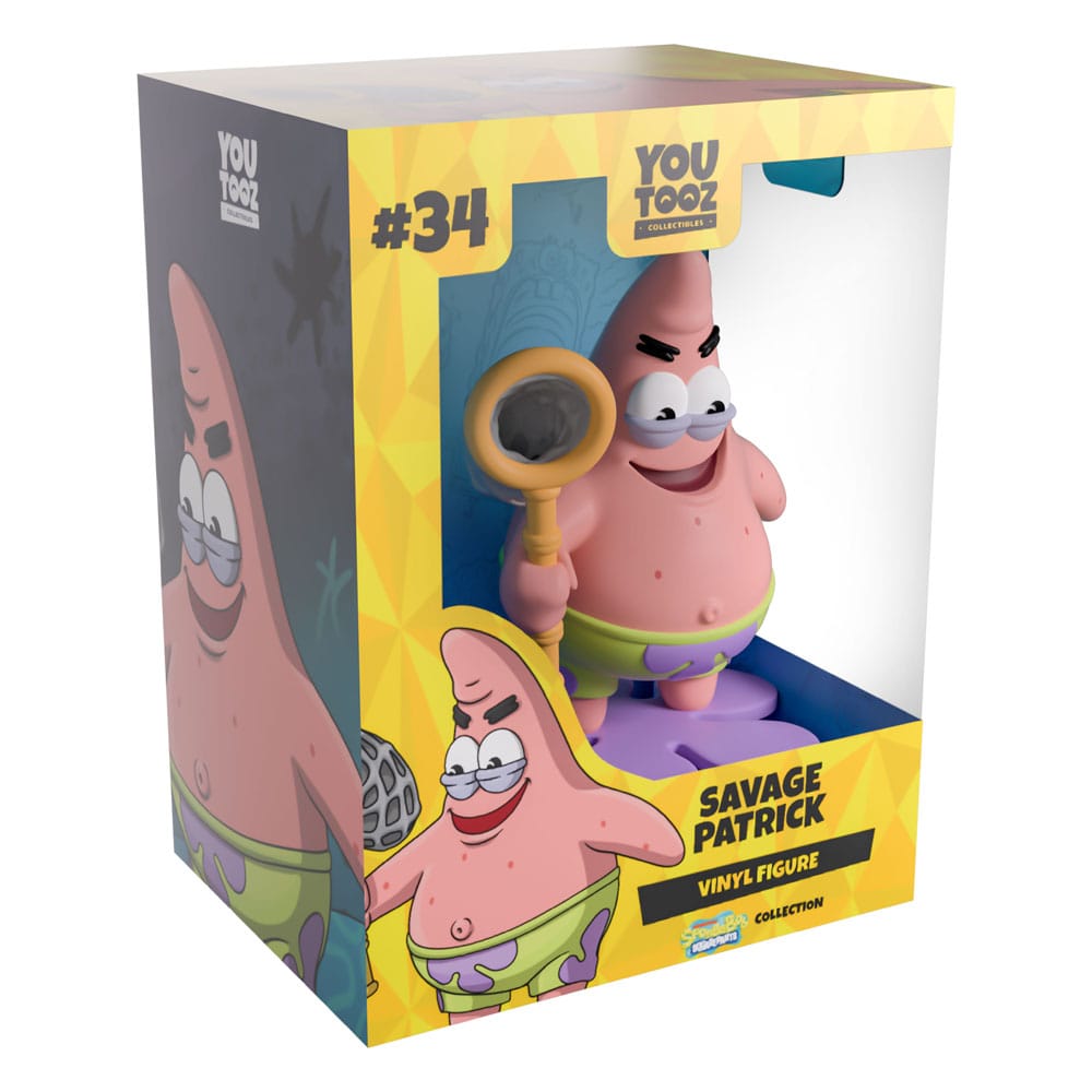 Bob l'éponge Vinyl figurine Savage Patrick 11 cm