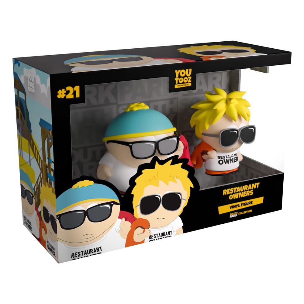 South Park pack 2 Vinyl figurines Restaurant Owners 10 cm