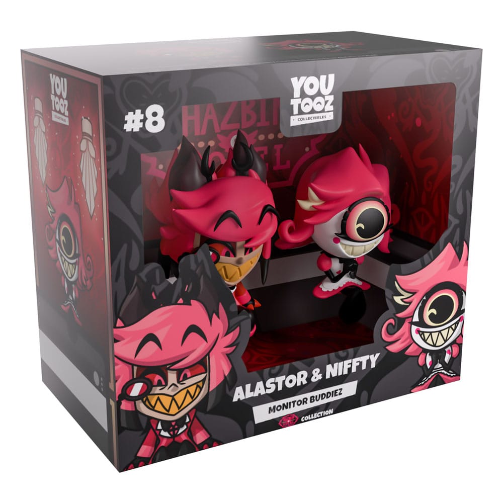 Hazbin Hotel Vinyl figurines Alastor & Niffty Monitor Buddiez