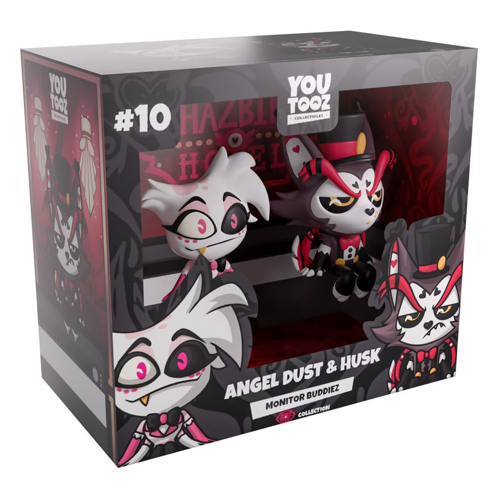Hazbin Hotel Vinyl figurines Angel Dust & Husk Monitor Buddiez