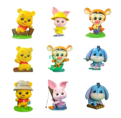 Disney présentoir boîte-mystère figurines mini Cosbi Winnie l'ourson 8 cm (8)