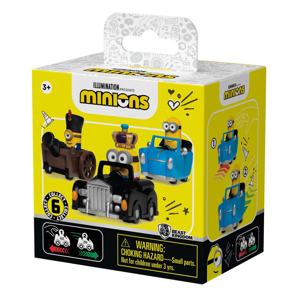 Minions assortiment boîte-mystère véhicules à friction avec figurine Zoom Hero (12)