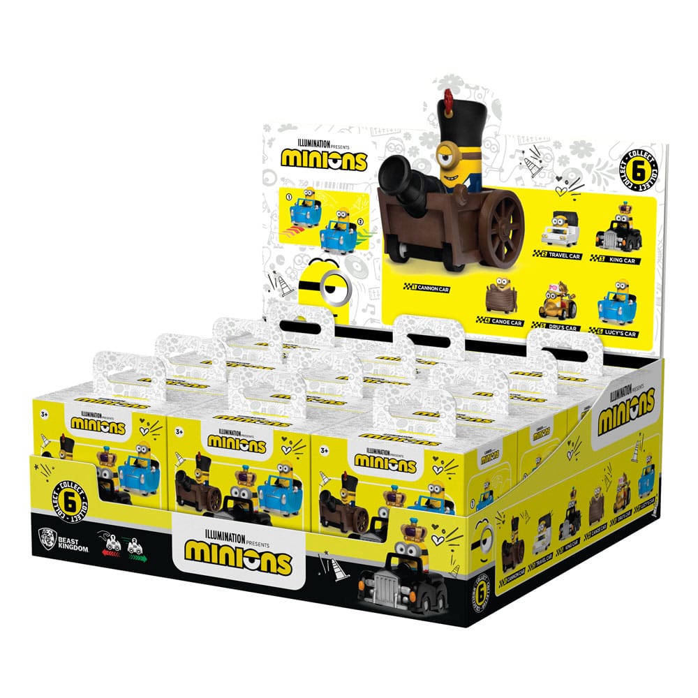 Minions assortiment boîte-mystère véhicules à friction avec figurine Zoom Hero (12)