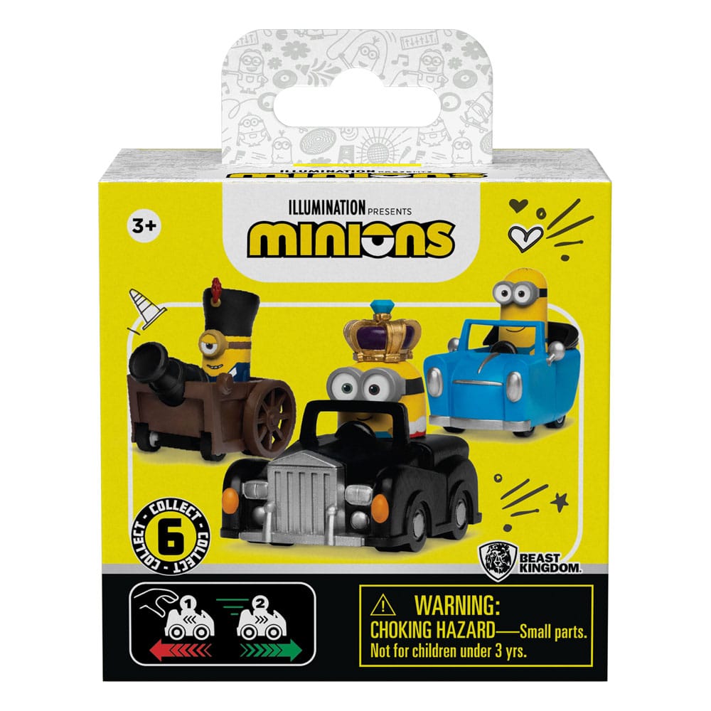 Minions assortiment boîte-mystère véhicules à friction avec figurine Zoom Hero (12)