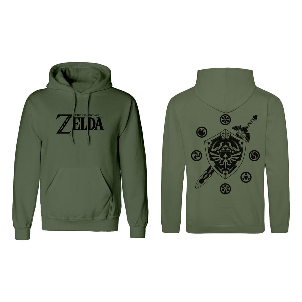 The Legend of Zelda Kapuzenpullover Logo And Shield Größe L