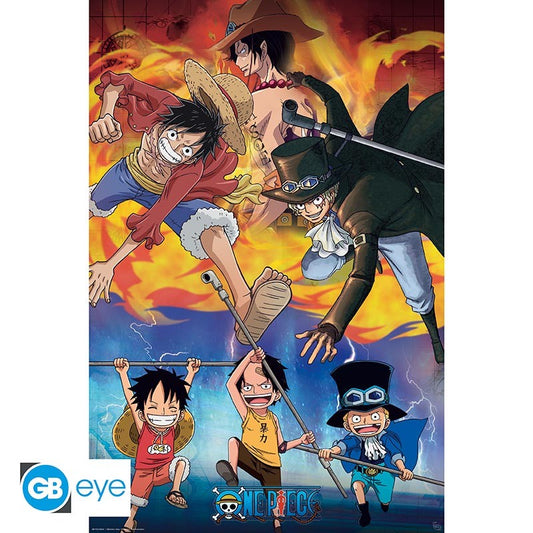 One Piece - Poster - Ace Sabo et Luffy